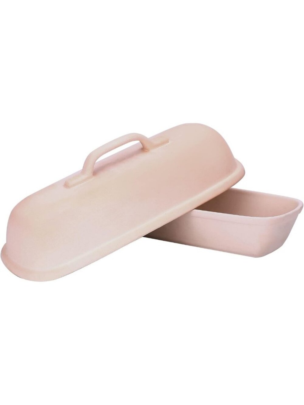 Square Unglazed Stoneware Baker for Italian Bread - Crusty Crust & Light Crumb